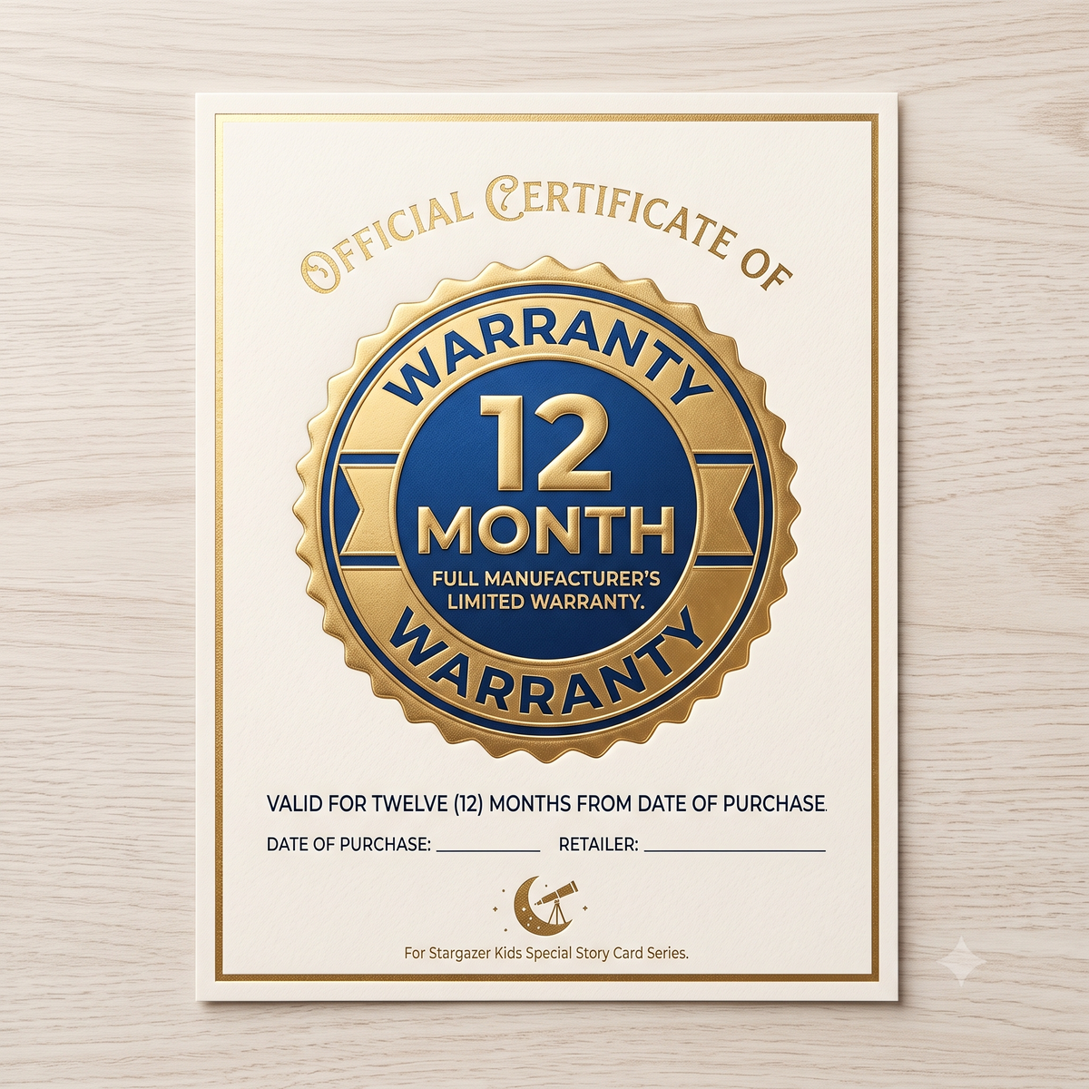 12-Month Warranty